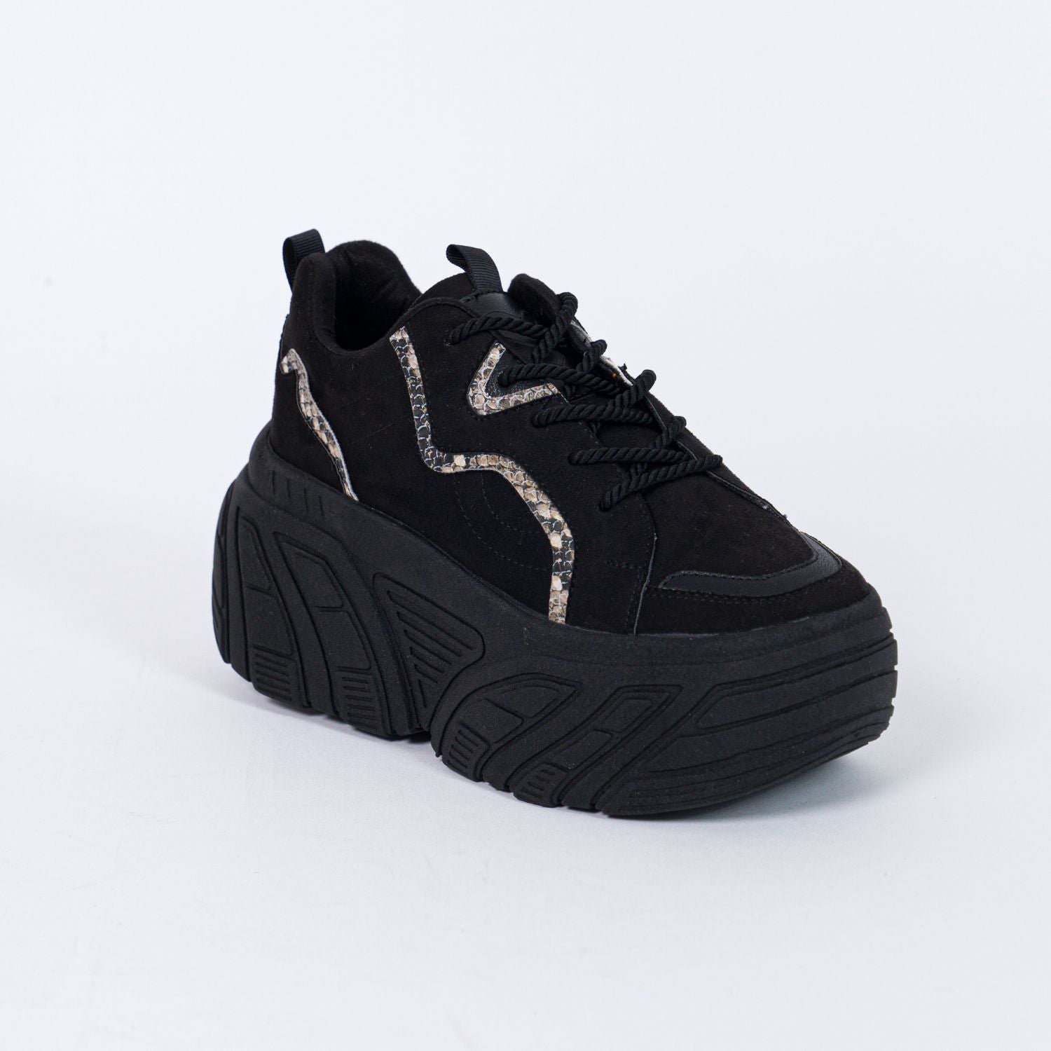 Zapatilla Chunky mujer CAMILA 840 NEGRO – Magdalena Shoes