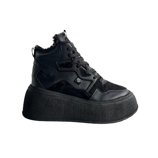 Zapatilla Plataforma Miranda Negro Mujer 836