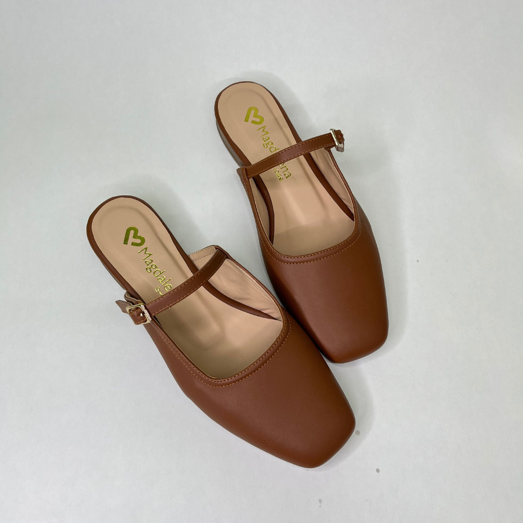 Mules Croco Chocolate