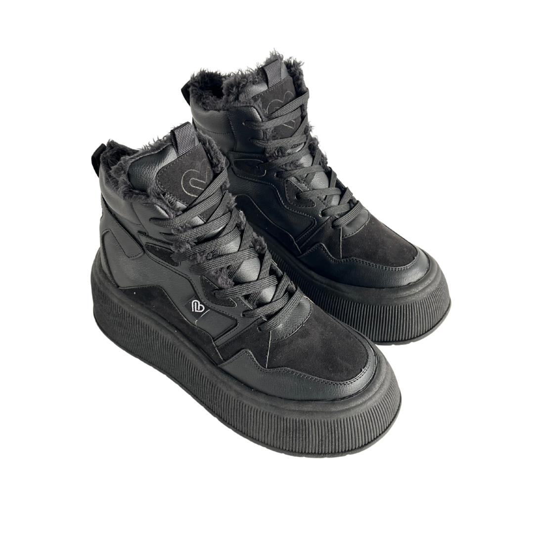 Zapatilla Plataforma Miranda Negro Mujer 836