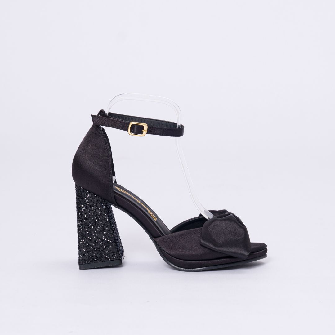 Sandalias Fiesta Queen Negro satin