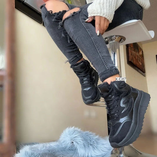 Zapatilla Ale Negro Mujer 829