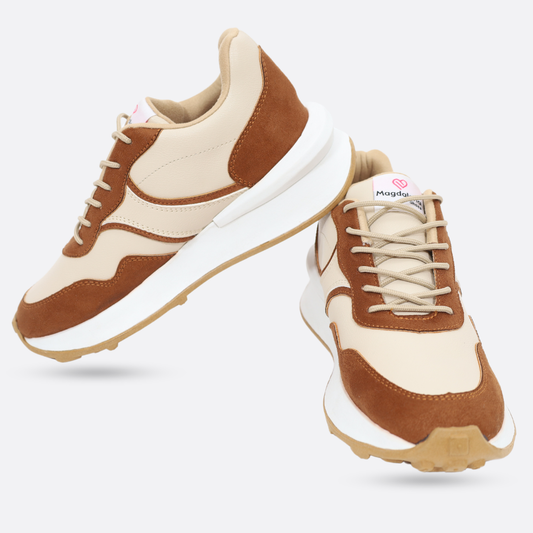 Zapatillas Aria Camel Mujer 870