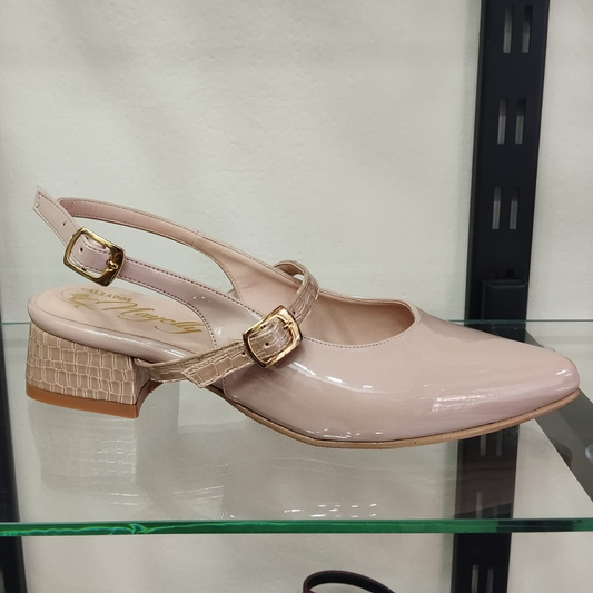 Zapatos Tacon x 3 Mary jean Lisa Beige