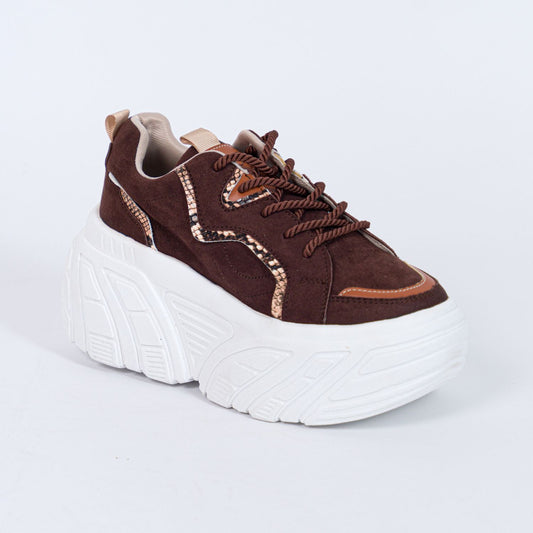 Zapatilla Plataforma Camila Marrón Mujer 840