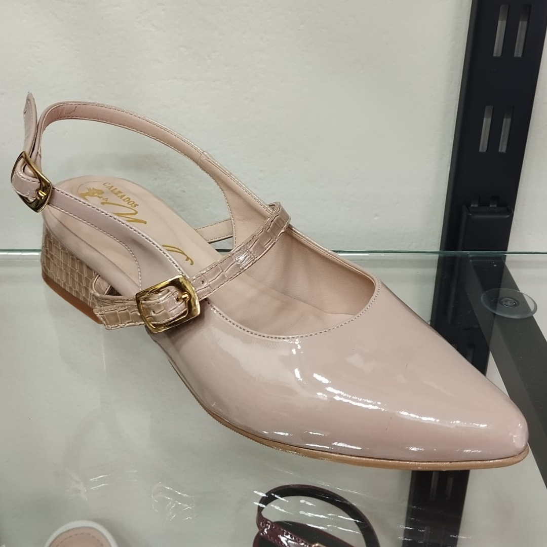 Zapatos Tacon x 3 Mary jean Lisa Beige