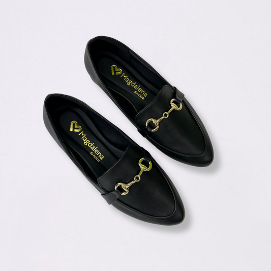 Mocasín Traba Negro Mujer 371