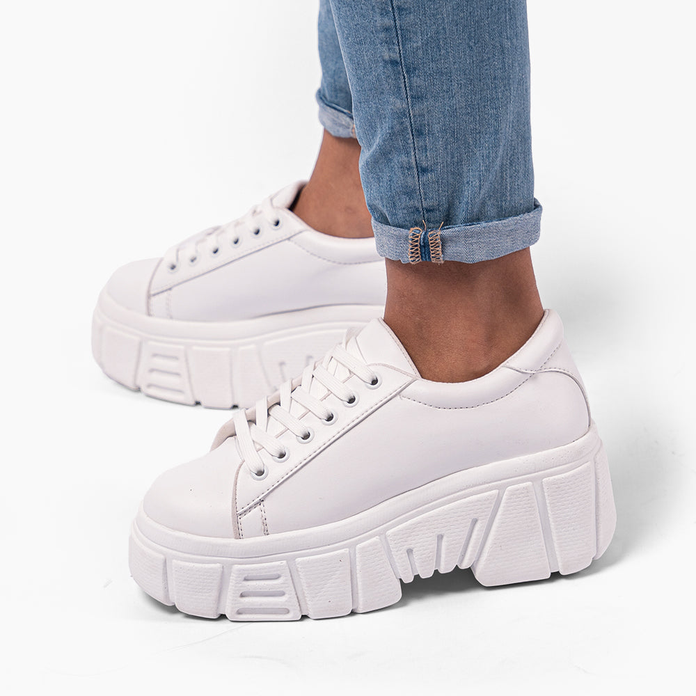 Zapatillas CHUNKY BASIC blanco – Magdalena Shoes