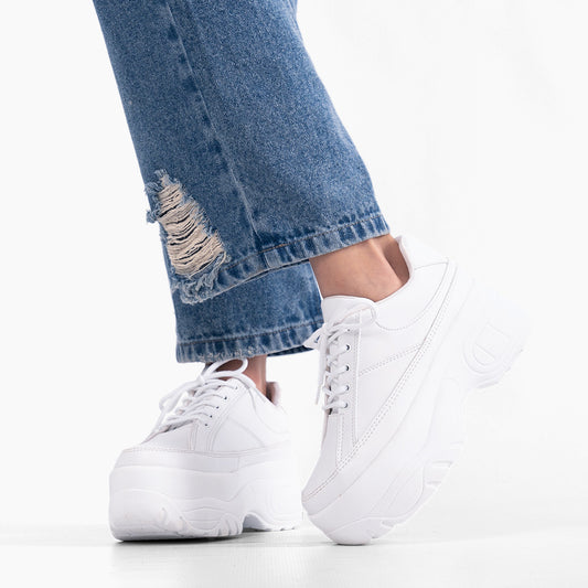 Zapatillas Plataformas Kiara Blanco Mujer 719