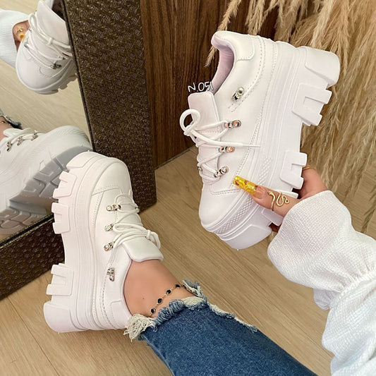 ZAPATILLA PLATAFORMA BRUNNA BLANCO