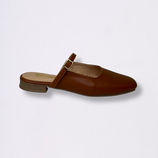 Mules Croco Chocolate