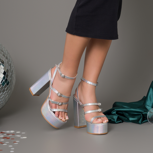 Sandalias Fiesta Vogue Plateado