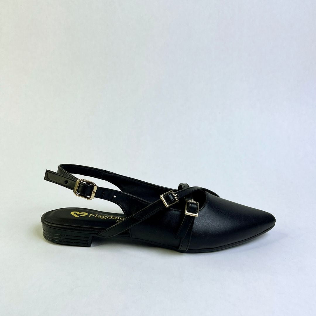 Slingback Valeria Mujer Negro 749