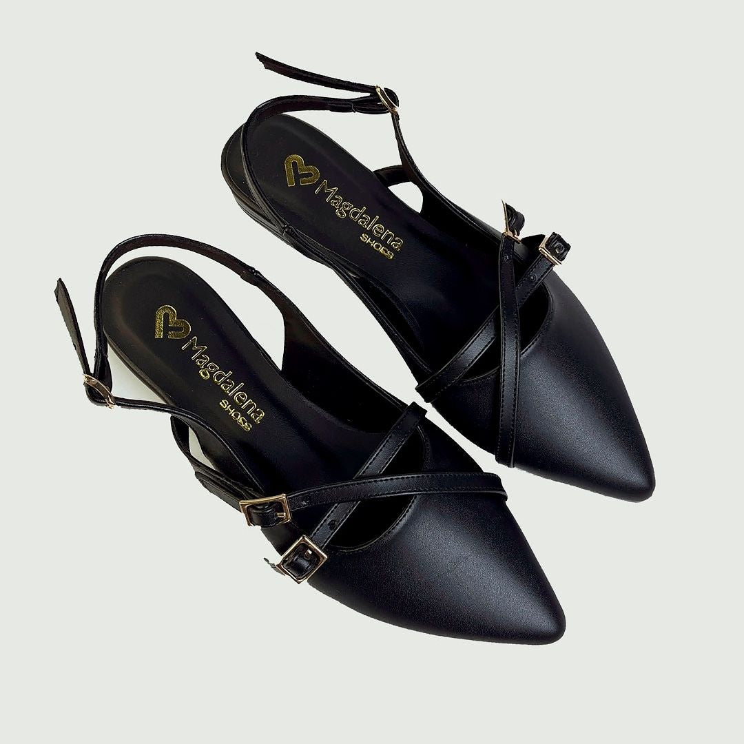 Slingback Valeria Mujer Negro 749