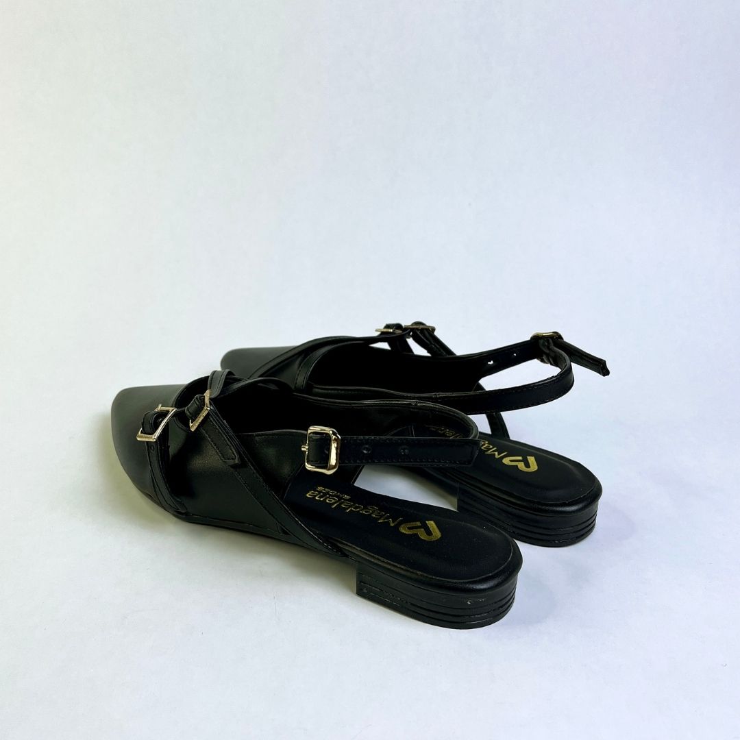 Slingback Valeria Mujer Negro 749