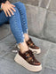 Zapatilla Chunky mujer MELI 834 marron