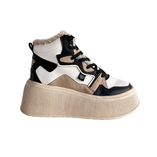 Zapatilla Plataforma Miranda Beige Mujer 836