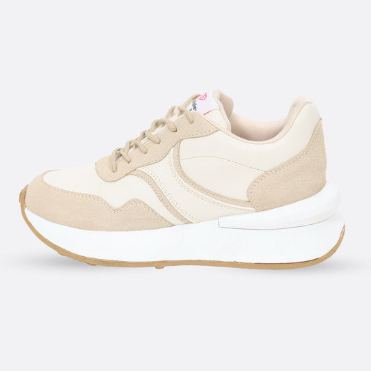 Zapatillas Mujer Aria 870 Beige