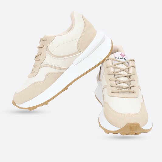 Zapatillas Mujer Aria 870 Beige