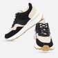 Zapatillas Mujer Aria 870 Beige con negro
