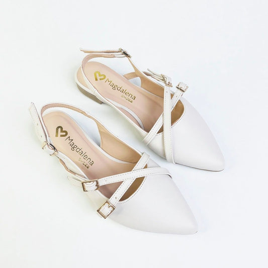 Slingback Valeria Mujer Hueso 749