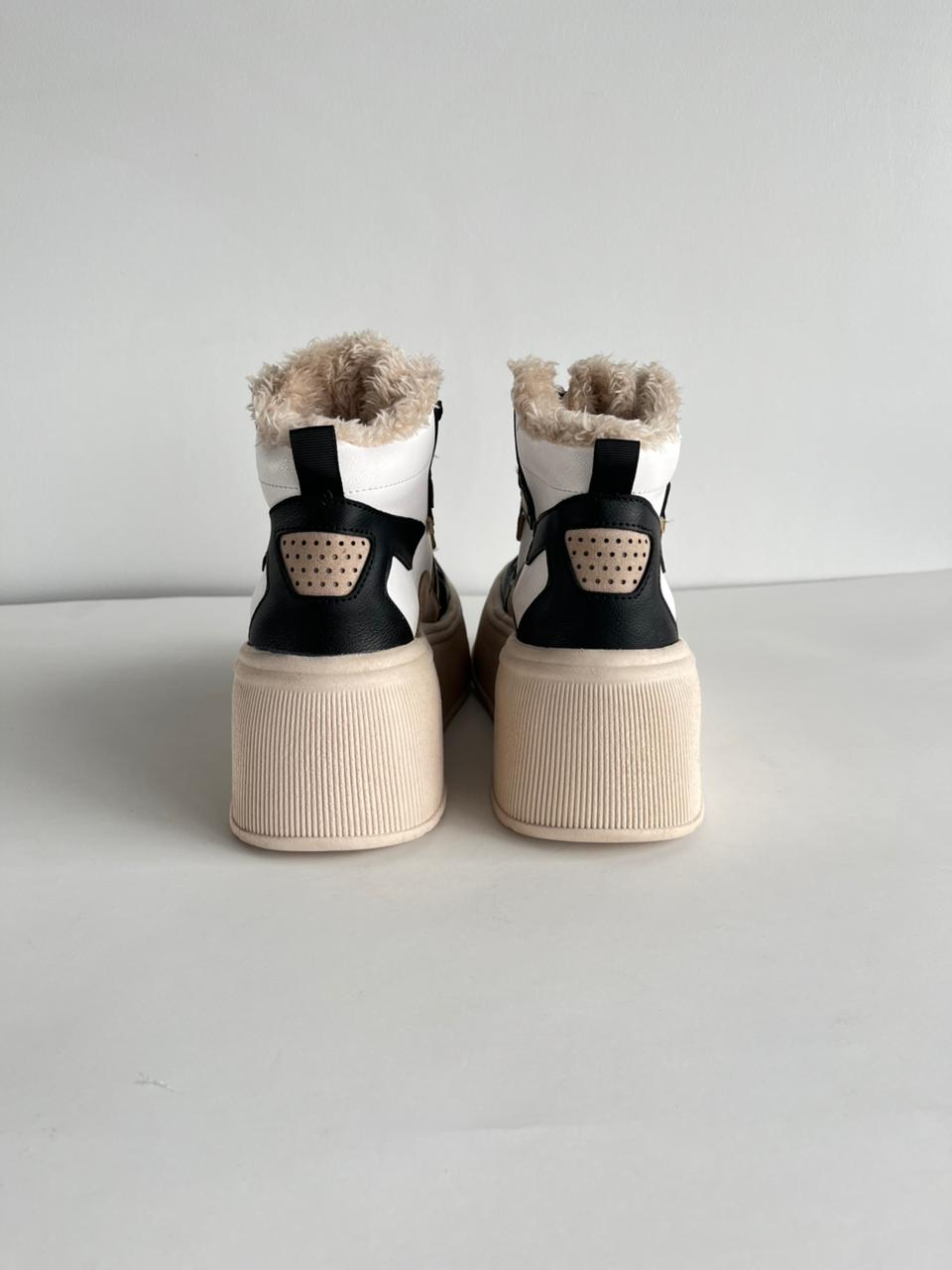 Zapatilla Plataforma Miranda Beige Mujer 836