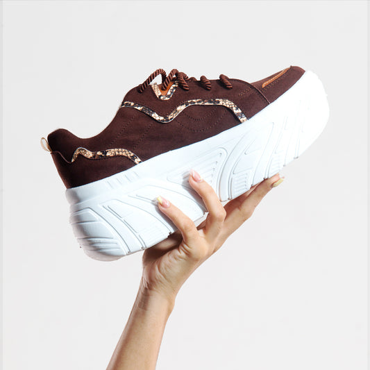 Zapatilla Chunky mujer CAMILA 840 Marron