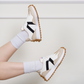 Zapatillas Chunky Vera Negro- Blanco
