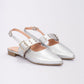 Slingback Scarlett  Plateado