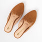 Zapatos Mules Mujer Tachas Camel